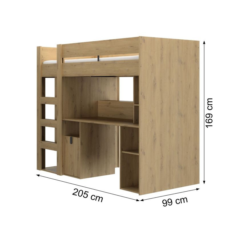 Gami Hoogslaper Lugano Artisan Eik