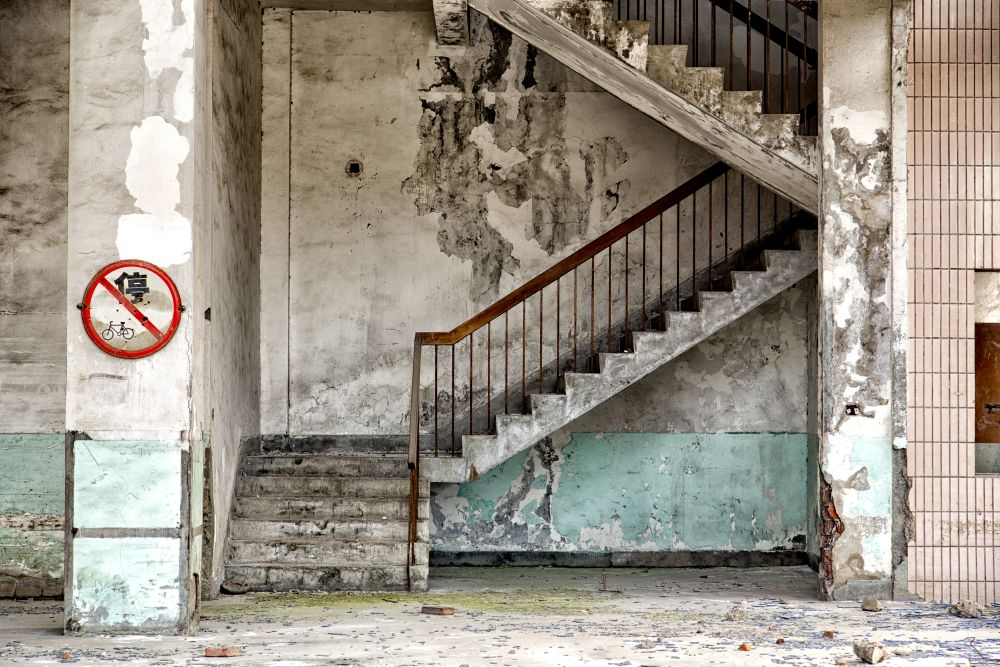 Wandkleed Concrete Stairs 