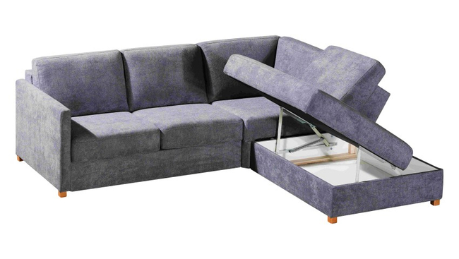 Slaapbank Cleo hoekopstelling compact