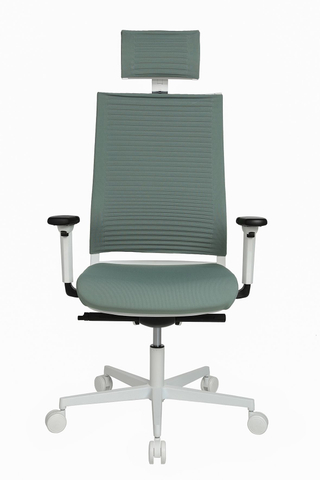 Topstar Bureaustoel Sitness Life 80 Wit/Grijsgroen