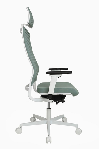 Topstar Bureaustoel Sitness Life 80 Wit/Grijsgroen