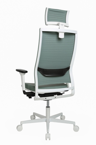 Topstar Bureaustoel Sitness Life 80 Wit/Grijsgroen