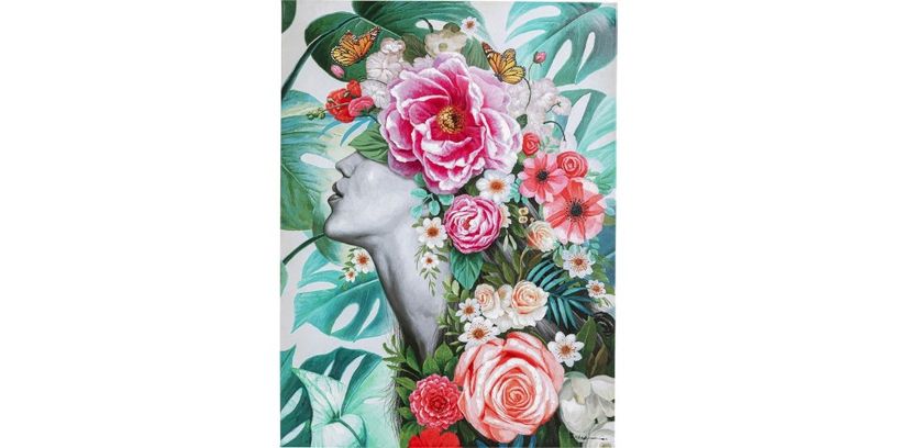 Feelings Wanddeco Touched flower lady