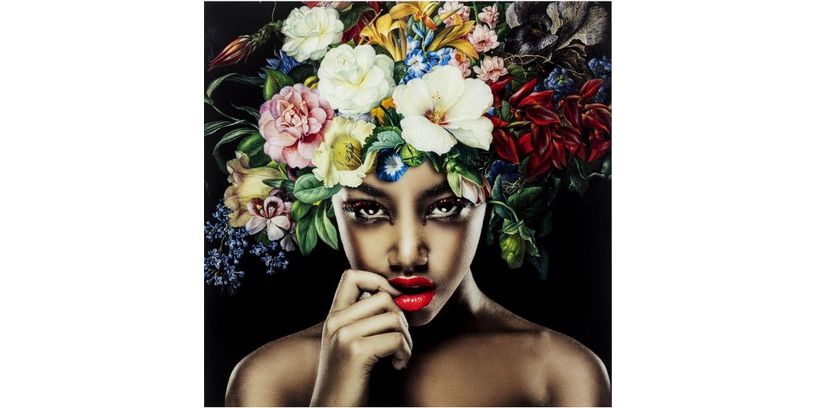 Feelings Wanddeco Pretty Flower Woman