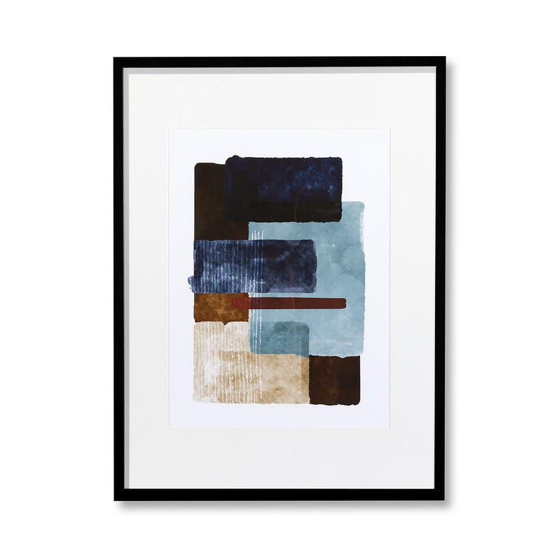 Feelings Wanddecoratie Cube Blauw