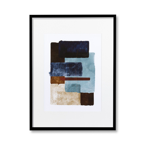 Feelings Wanddecoratie Cube Blauw