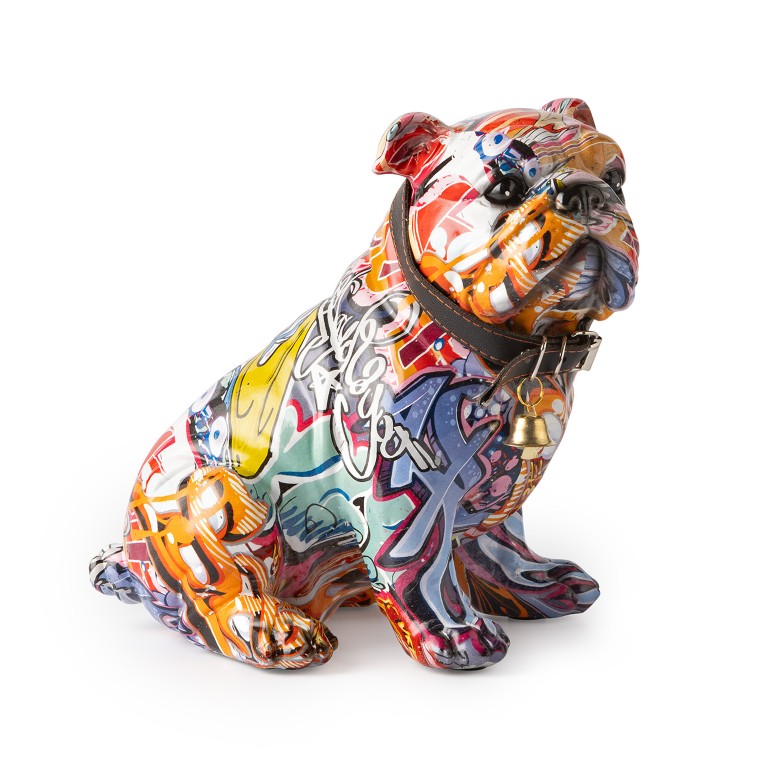 Feelings Beeld Bulldog Graffitti