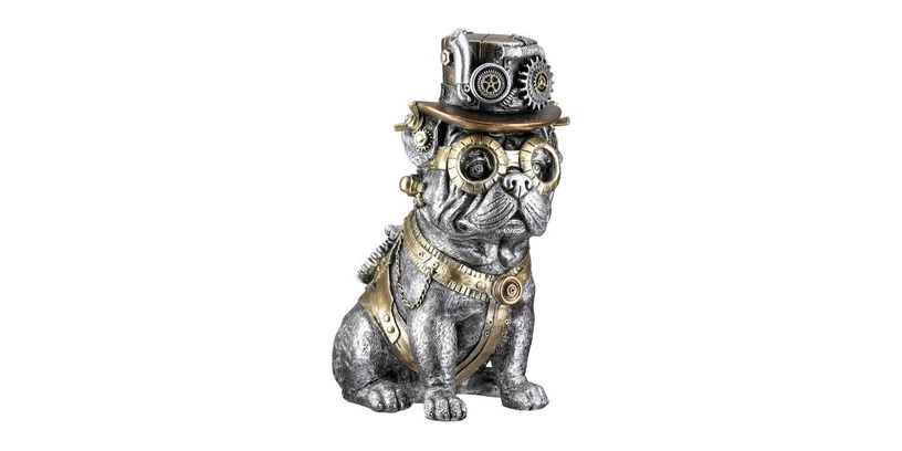 Feelings Beeld Steampunk Hond Zilver