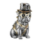 Feelings Beeld Steampunk Hond Zilver