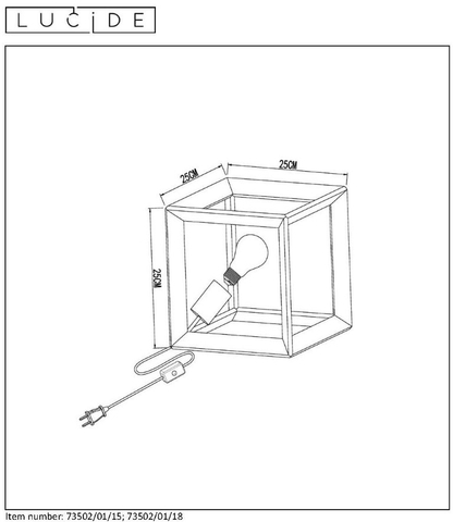 Lucide Tafellamp Thor Grijs