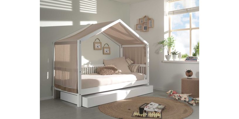 Vipack Huisbed Forrest Beech Incl Rolbed + Textiel