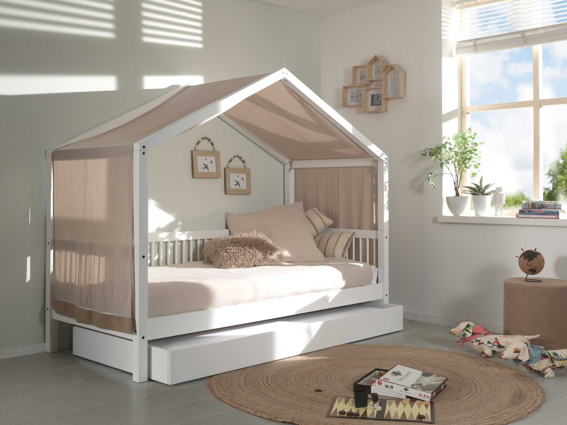 Vipack Huisbed Forrest Beech Incl Rolbed + Textiel