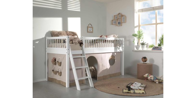 Vipack Hoogslaper Forrest Beech Incl. Textiel