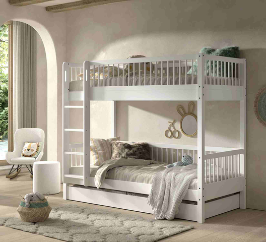 Vipack Stapelbed Forrest Beech Incl. Rolbed