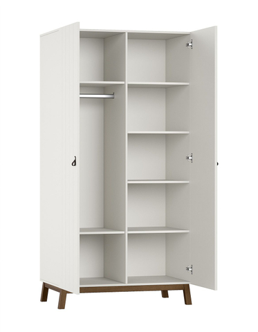 Vipack Kledingkast Sezane 2-Deurs Clay/Walnoot