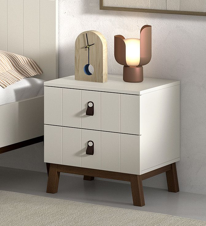 Vipack Nachttafel Sezane Clay/Walnoot