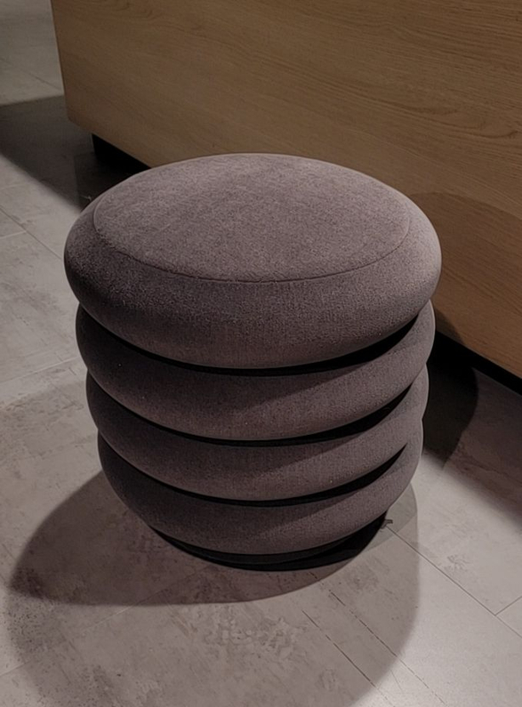 (Showroommodel) Ferm Living Pouf Round Grey