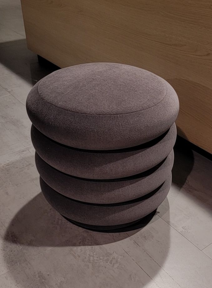 (Showroommodel) Ferm Living Pouf Round Grey