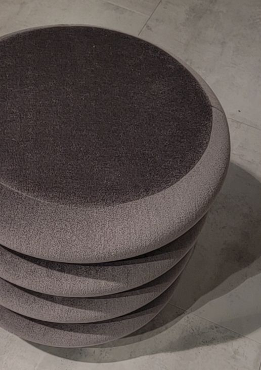 (Showroommodel) Ferm Living Pouf Round Grey