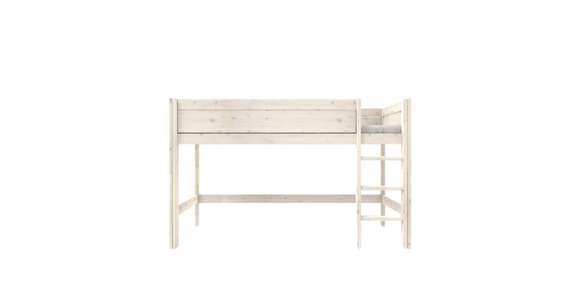 Lifetime Halfhoogslaper/Luxe Lattenbodem Whitewash