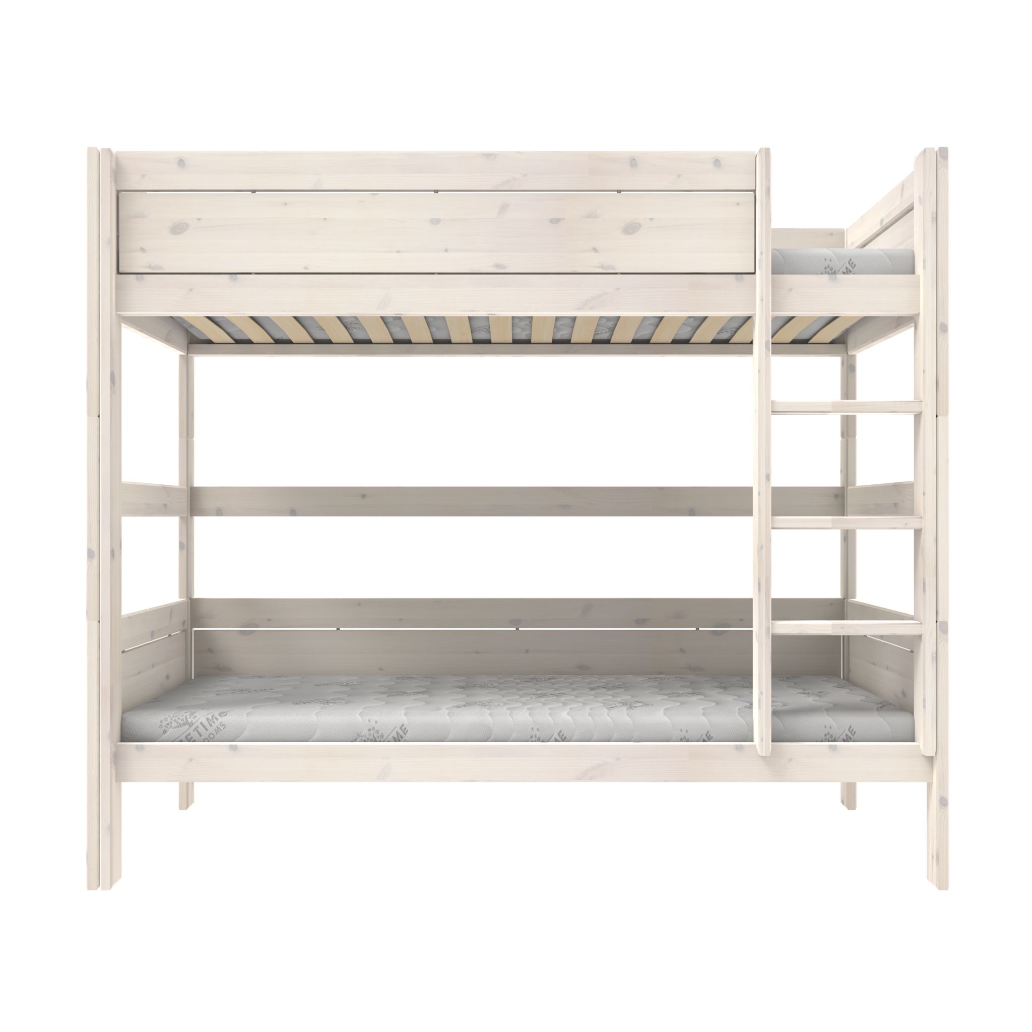 Lifetime Stapelbed / Luxe Lattenbodem Whitewash