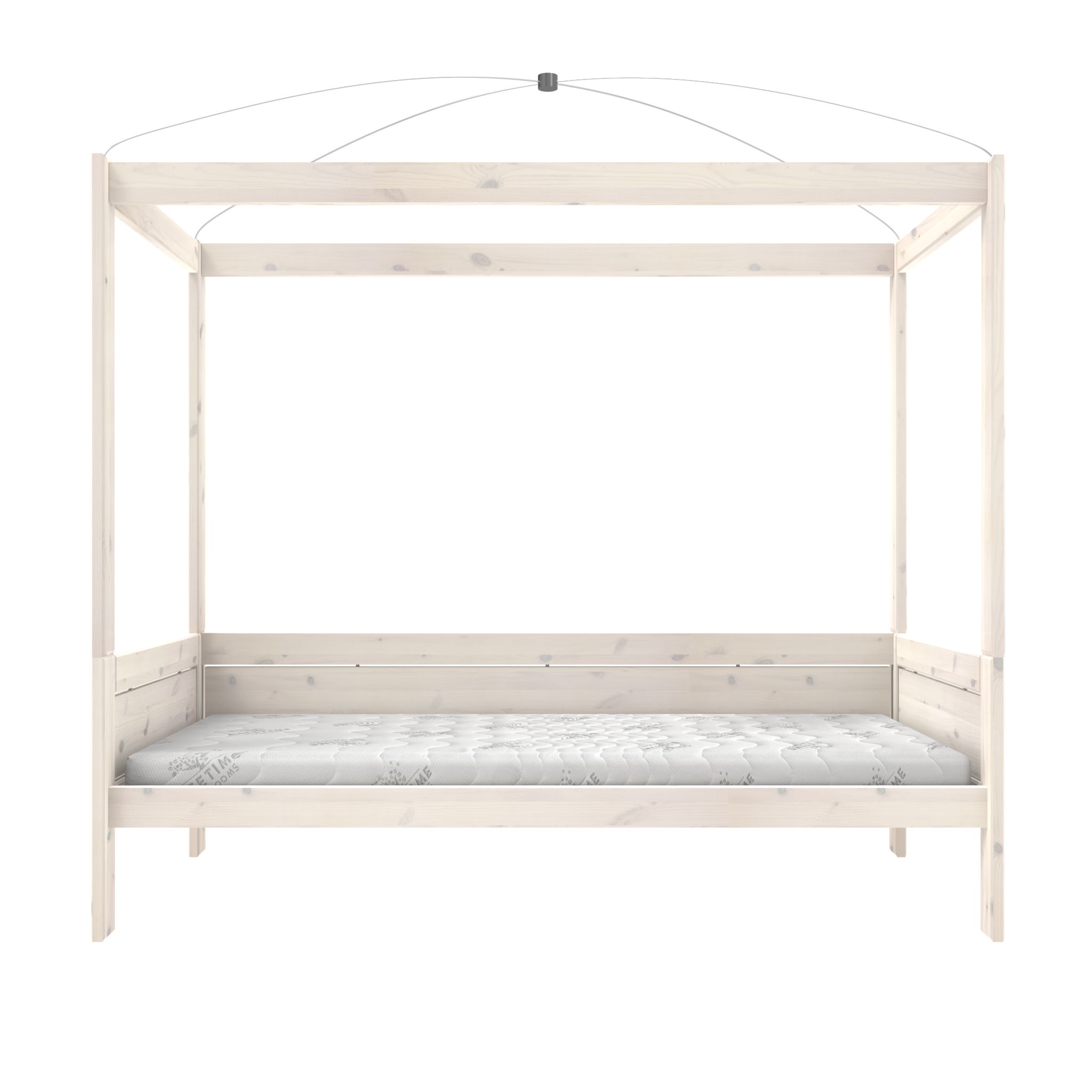 Lifetime Hemelbed / Rolbodem Whitewash