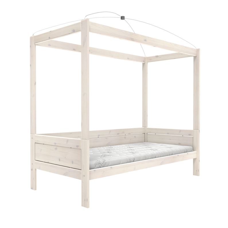 Lifetime Hemelbed / Rolbodem Whitewash