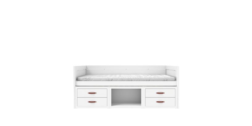 Lifetime Kajuitbed + Boekenkast/Rolb/Excl. Grepen