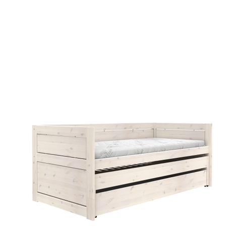 Lifetime Kajuitbed Met Logeerbed+Bedl/Rolb Whitew