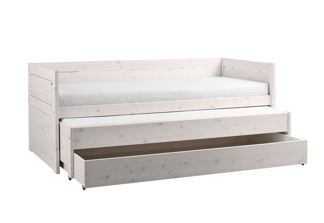 Lifetime Kajuitbed Met Logeerbed+Bedl/Rolb Whitew
