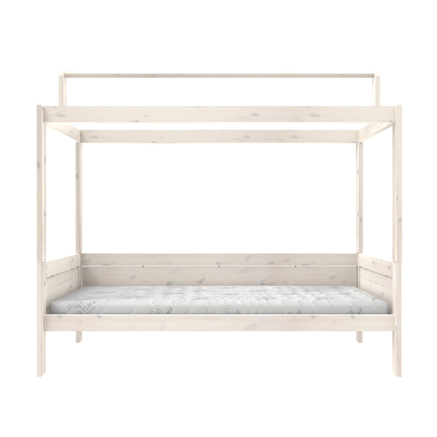 Lifetime Basisbed+Dakframe Stofdak/Rolbodem Whitew