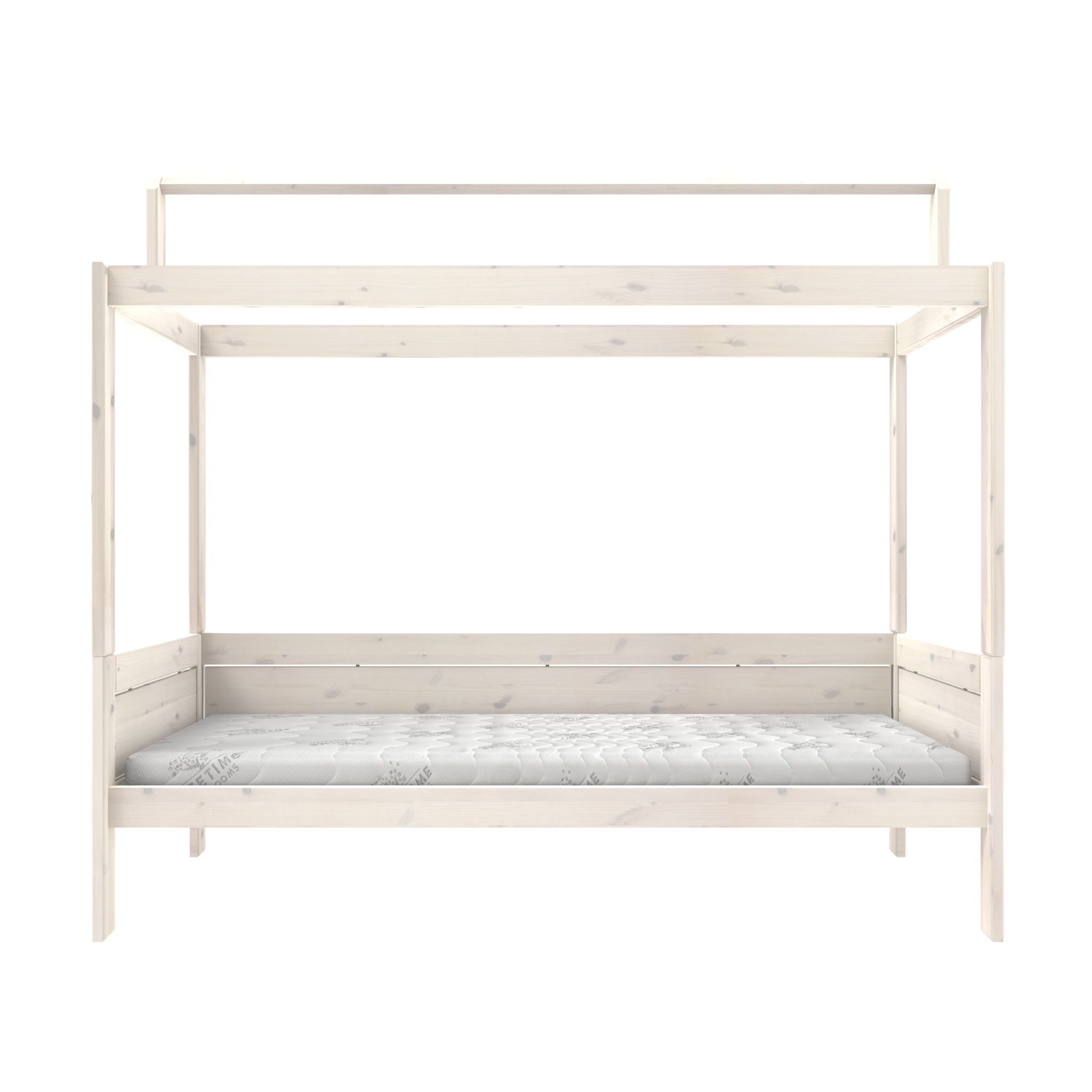 Lifetime Basisbed+Dakframe Stofdak/Rolbodem Whitew
