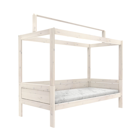 Lifetime Basisbed+Dakframe Stofdak/Rolbodem Whitew