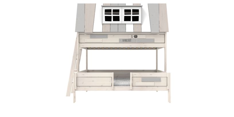 Lifetime Stapelbed Hangout /Luxe L+Top Rolb Whitew