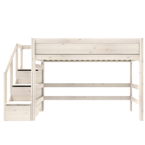 Lifetime Hoogslaper H:152 + Trapkast/Rolb Whitew