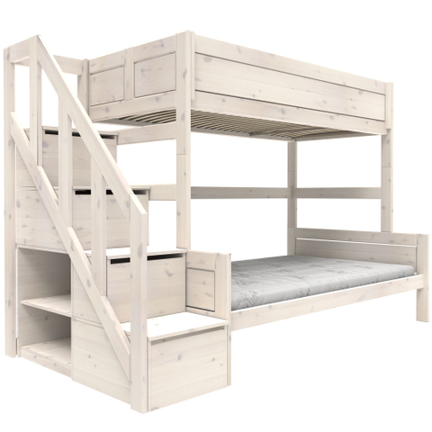 Lifetime Stapelbed Family 90-120+Trapk/Luxe L. Ww