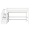 Lifetime Hoogslaper H:152 Met Trapkast / Luxe L.
