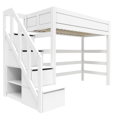 Lifetime Hoogslaper Met Trapkast /Luxe L.