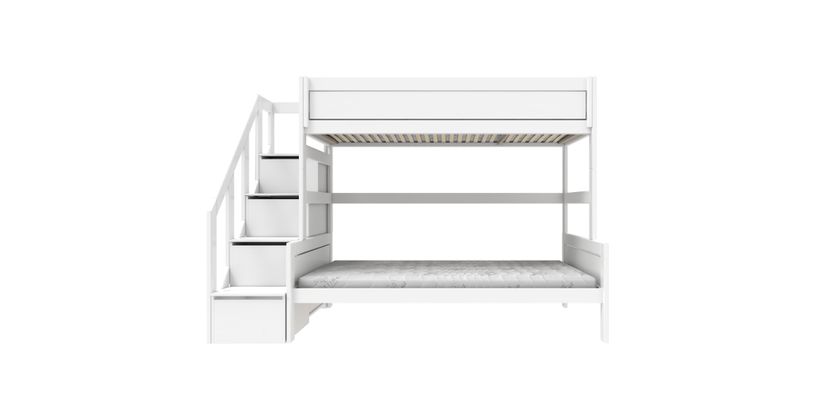 Lifetime Stapelbed Family 90-120 +Trapkast/Luxe L.