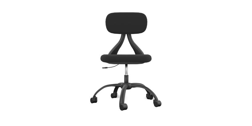 Lifetime Burostoel Model Sunny / Zwart / Zwart