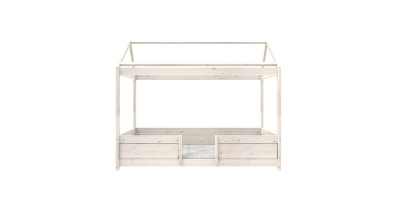 Lifetime 4-In-1 House Bed/Luxe Lattenbodem Whitew