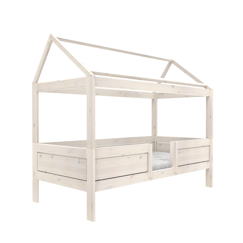 Lifetime 4-In-1 House Bed/Luxe Lattenbodem Whitew