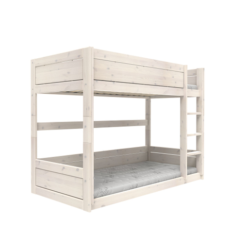 Lifetime Laag Stapelbed Rolbodem Whitewash