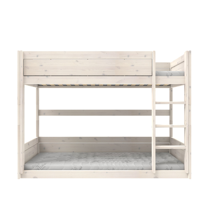 Lifetime Laag Stapelbed Luxe Lattenbodem Whitewash