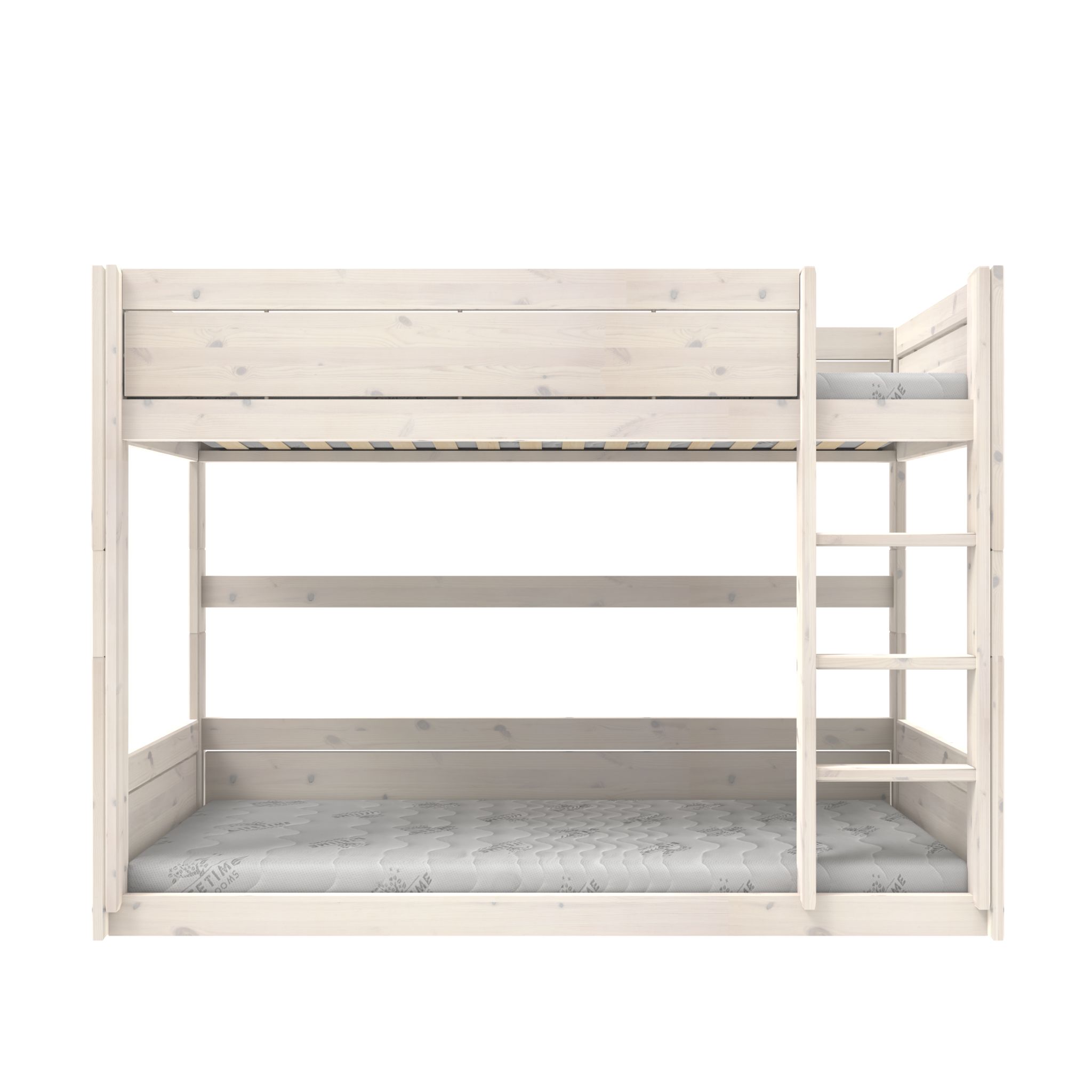 Lifetime Laag Stapelbed Luxe Lattenbodem Whitewash