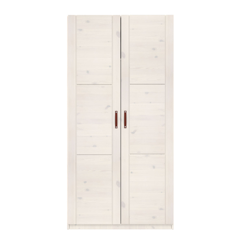 Lifetime Kledingskast 2-D Whitew + Ind Ex. Grepen