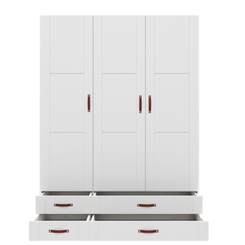 Lifetime Kledingkast 3 Deuren+4 Laden/Excl. Grepen