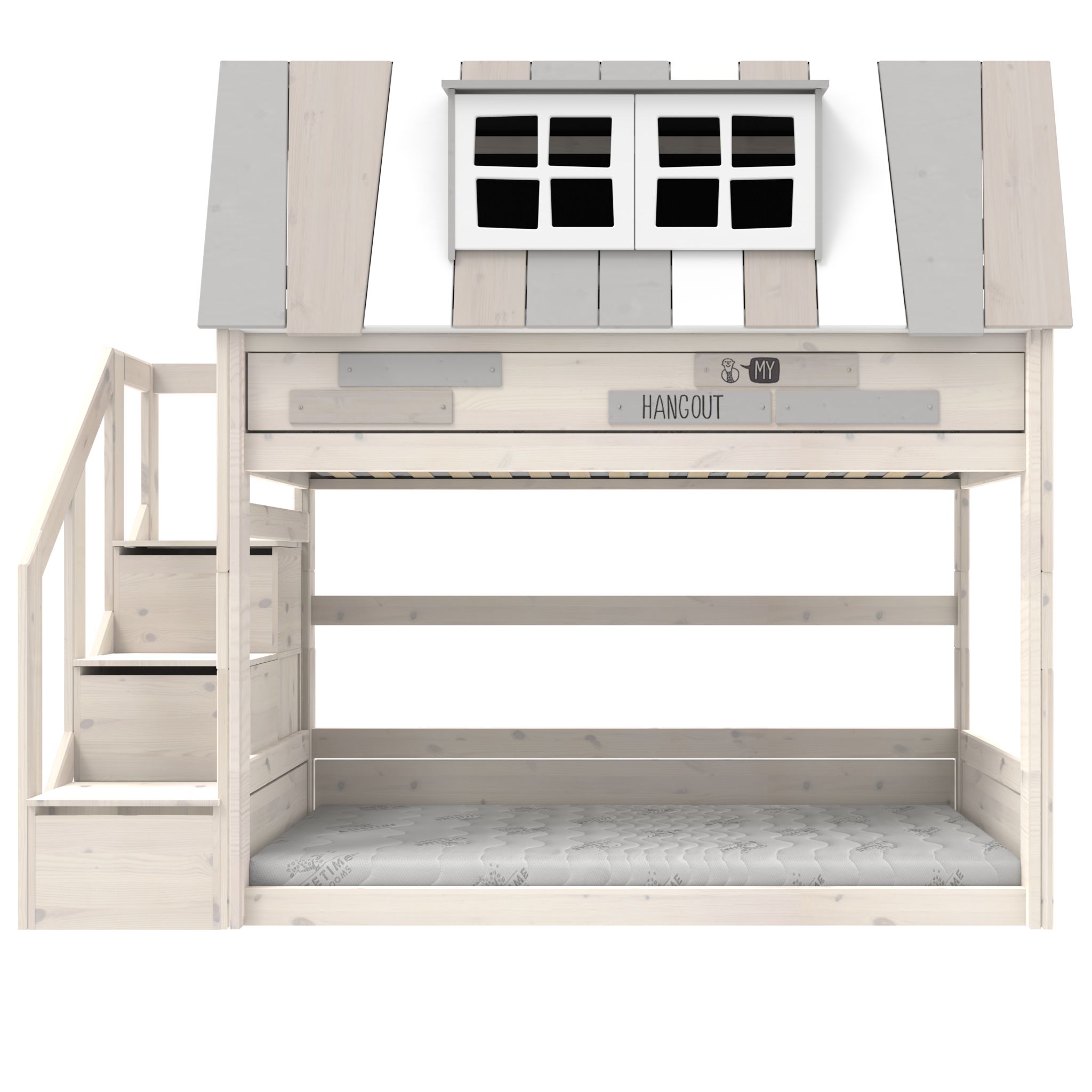 Lifetime Laag Stapelbedmy Hangout /Rolbodem Whitew