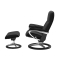 Stressless Relaxfauteuil en Hocker Consul M Black