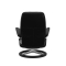 Stressless Relaxfauteuil en Hocker Consul M Black